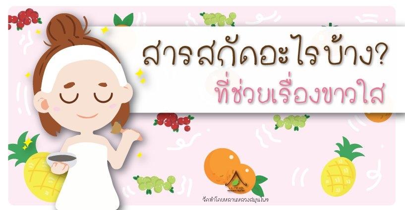 สารสกัดที่ช่วยเรื่องขาว สารสกัดที่ช่วยเรื่องขาว