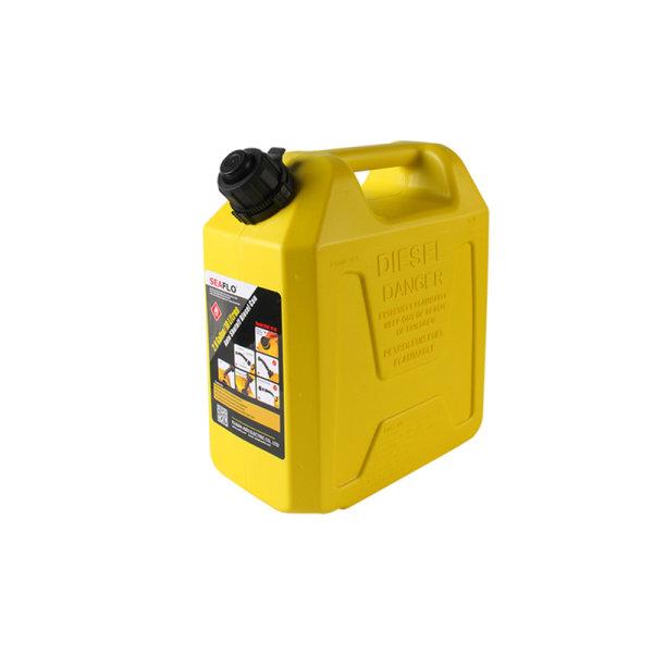 แกลลอนน้ำมันดีเซล 10 ลิตร มีระบบ Safety Valve SEAFLO (สีเหลือง | ใช้สำรองน้ำมันเชื้อเพลิง)