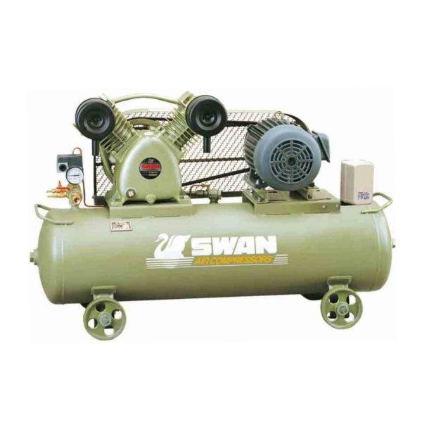 (สินค้าจัดชุด) ปั๊มลม SWAN 3 แรงม้า ถัง 240 ลิตร รุ่น SVP-203 + มอเตอร์ HITACHI 220V.