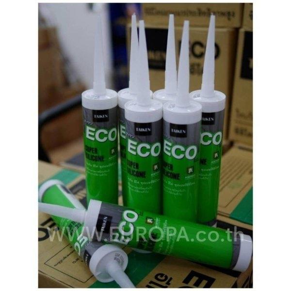 ซิลิโคนยาแนว TAIKEN ECO Super Silicone (สีขาว ชนิดแห้งตัวเร็วมีกลิ่น