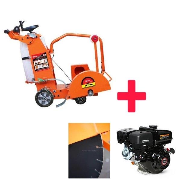 SET รถตัดคอนกรีต 16" Marton รุ่น Premium + เครื่องยนต์ 9 HP LONCIN พร้อมใบตัด 16"