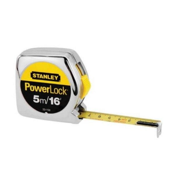 ตลับเมตร 5 เมตร STANLEY รุ่น PowerLock (สินค้าของแท้ | มีใบ CER ชั่ง ตวง วัด)