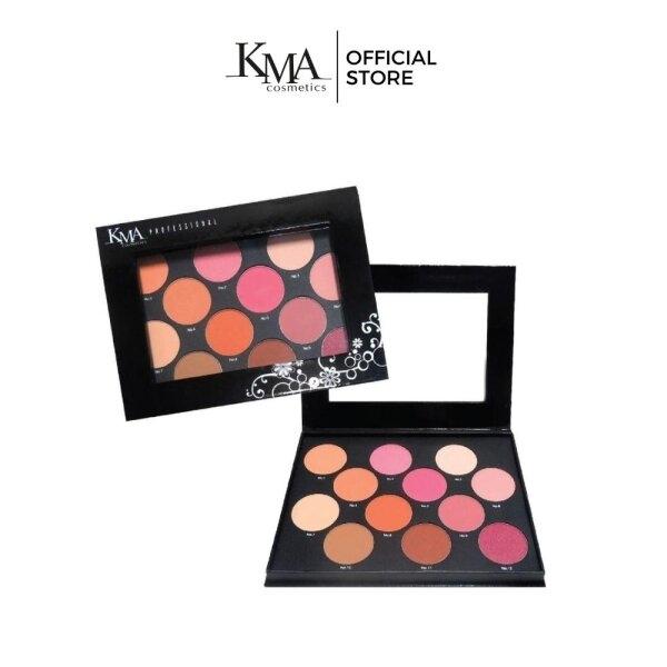 KMA Professional Colorful Pro Blush Palette บลัชออน 12 โทนสี เนื้อสีเด่นชัด ติดทนนาน