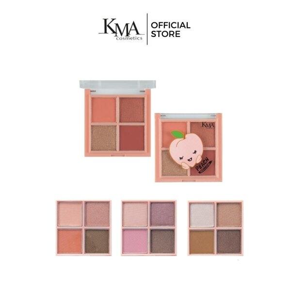 KMA Peach Mellow Play Eye Color Palette อายแชโดว์พาเลตต์ 4 สี เนื้อแมทท์และชิมเมอร์ในเซ็ตเดียว