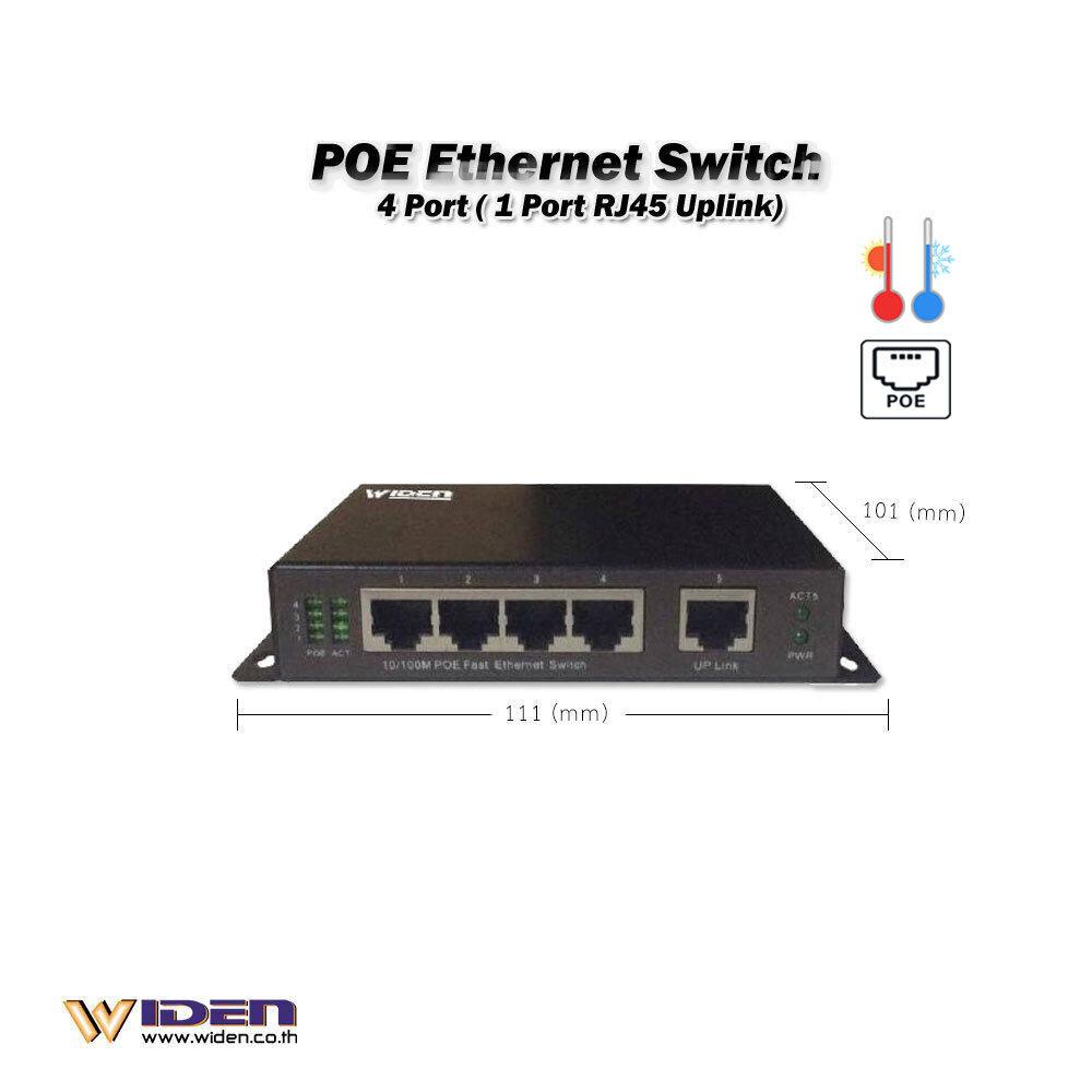 Industrial PoE Switch 4 port RJ45 POE+1 portRJ45 uplink Widen trading