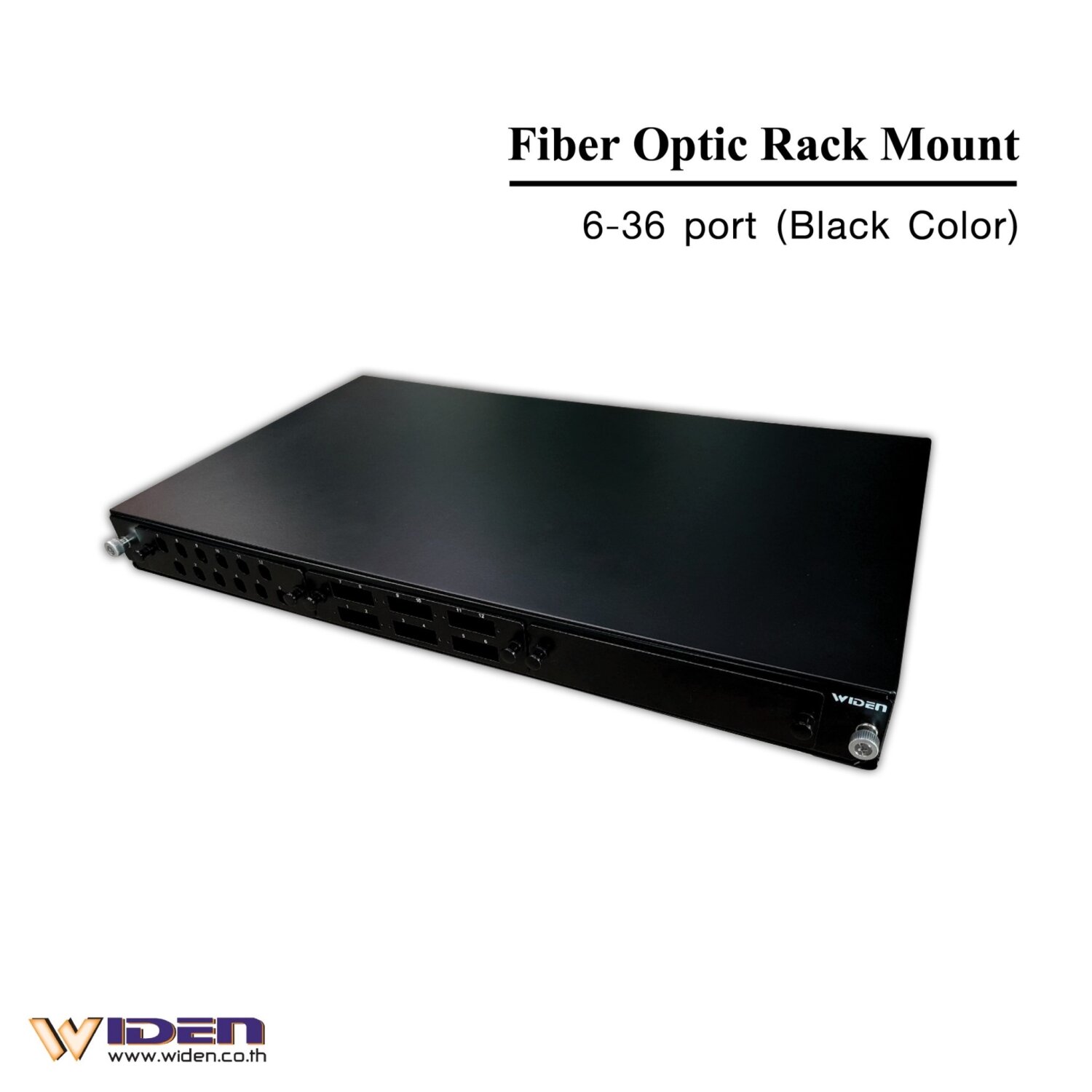 Fiber Optic Rack Mount 6-36 port (Black Colour) - Widen trading