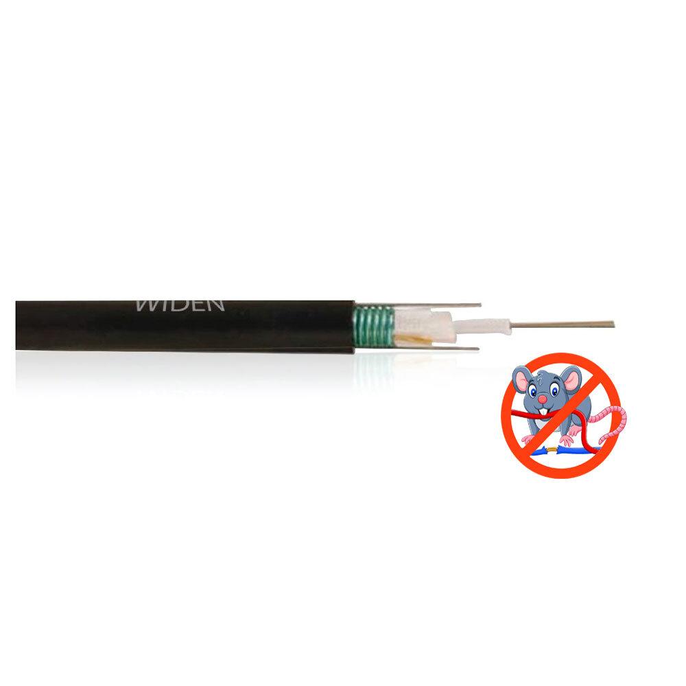 2 Steel Wire Fiber Optic Cable , Single Loose Tube with Armored Widen