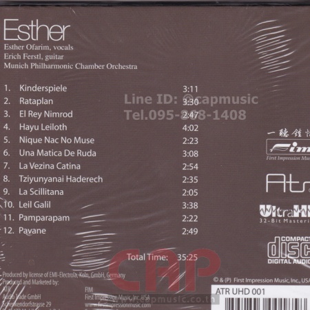 CD Esther Ofarim | Esther (UltraHD 32Bit Mastering!) [FIM ATR UHD 001 ...