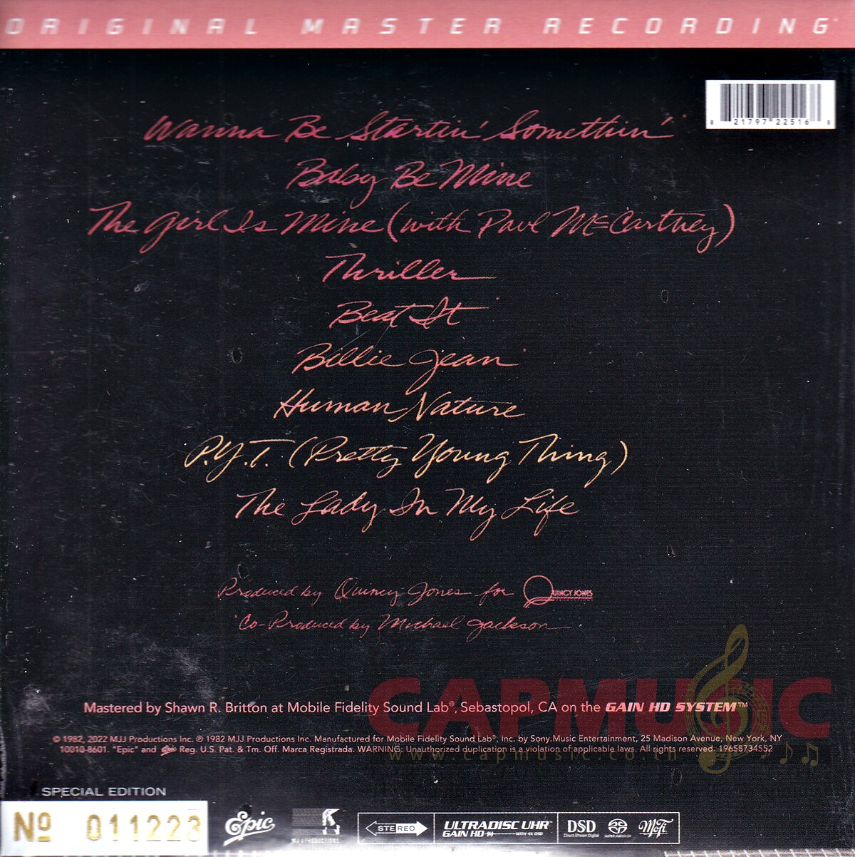 SACD Michael Jackson | Thriller (Hybrid/Stereo) - CAPMUSIC