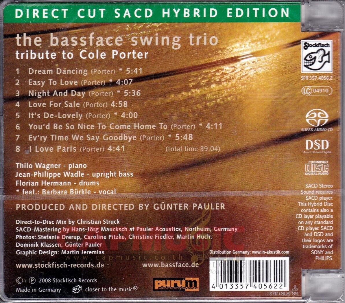 SACD The Bassface Swing Trio | Tribute To Cole Porter (Direct Cut