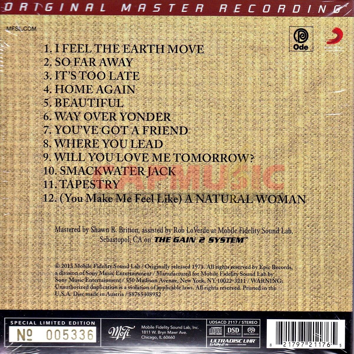 SACD Carole King Tapestry (Hybrid/Stereo) CAPMUSIC