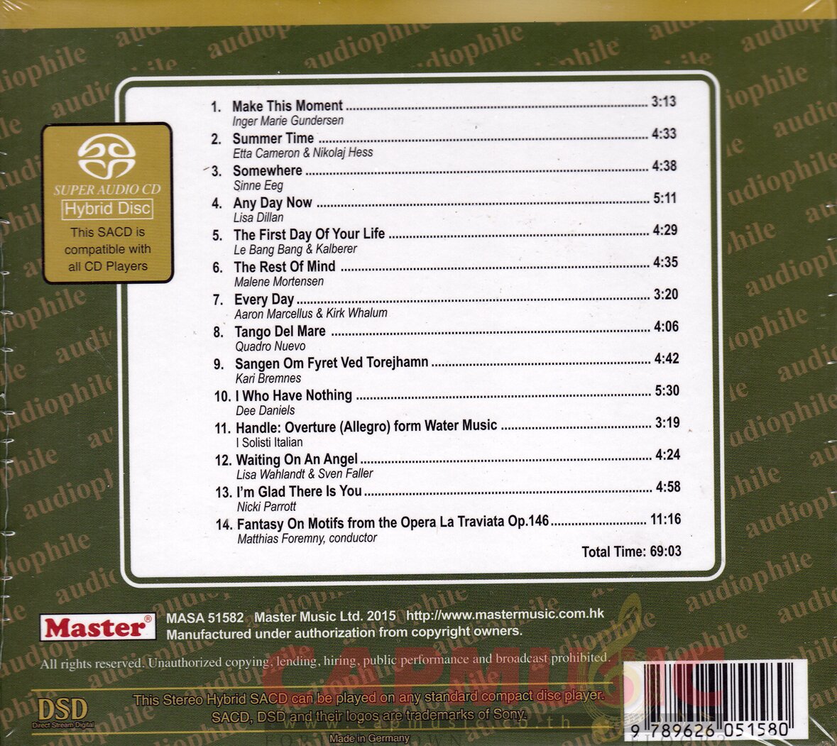 SACD Various Artists Master Superior 2015 (Hybrid/Stereo) CAPMUSIC