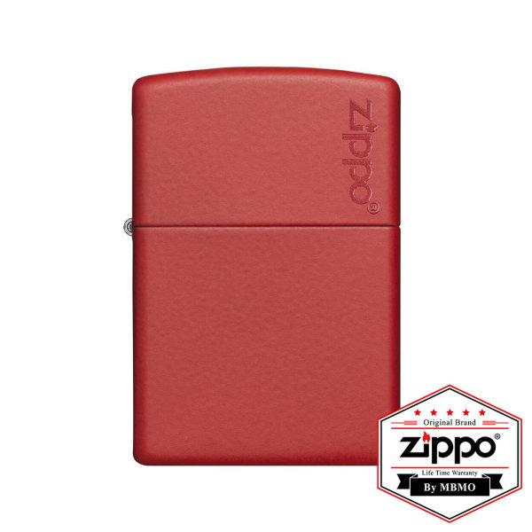1618ZB Slim Black Matte with Red Border Zippo Shop Thailand by MBMO