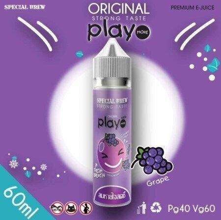 Play Grape ฟรีเบส 60ML.