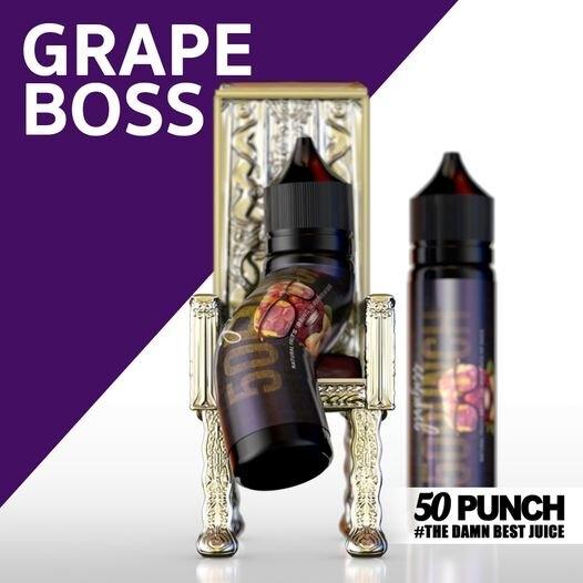 50 Punch Grape Boss ฟรีเบส 60ml