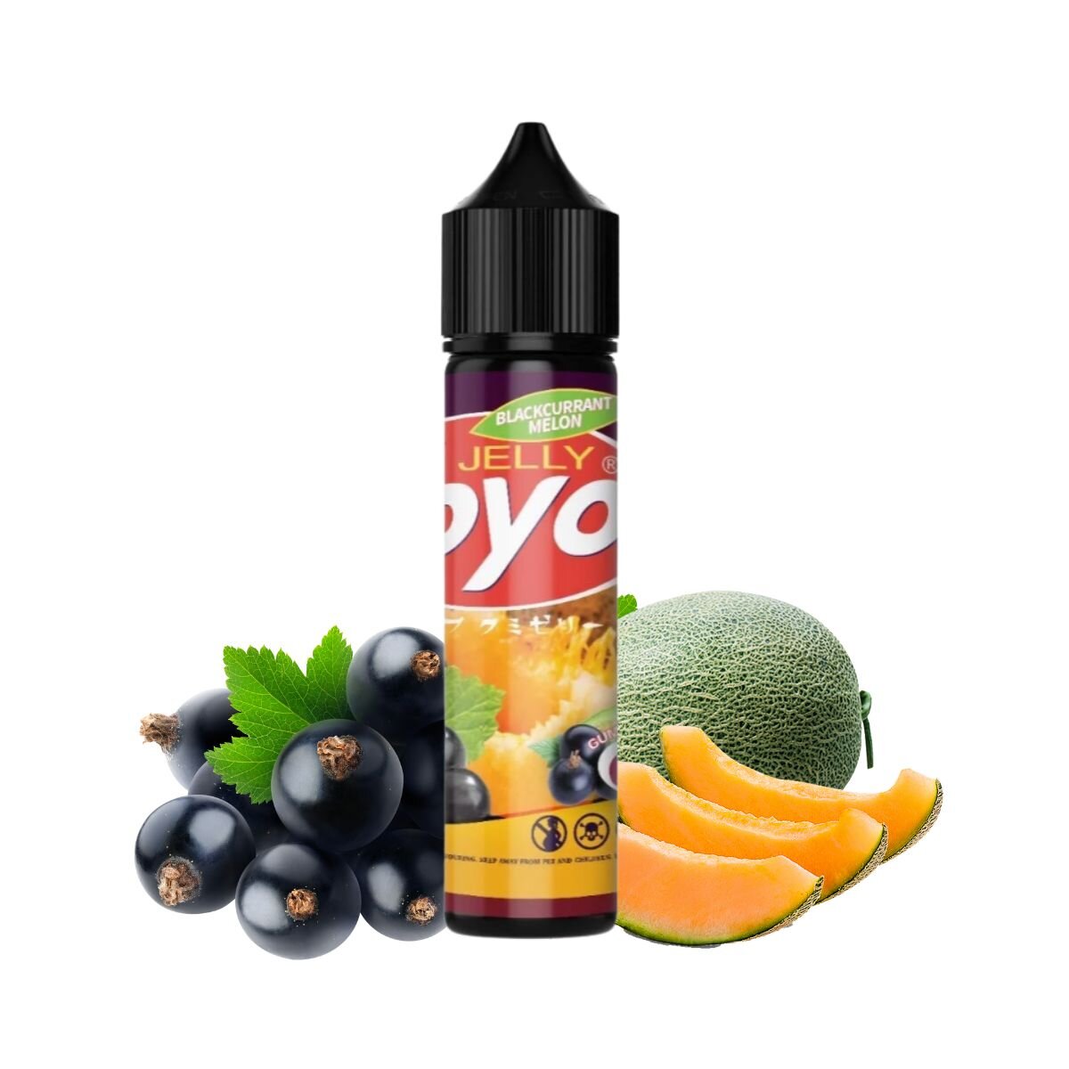 Yoyo jelly blackcurrant melon ฟรีเบส 60ml. siampods จัดจำหน่ายขาย