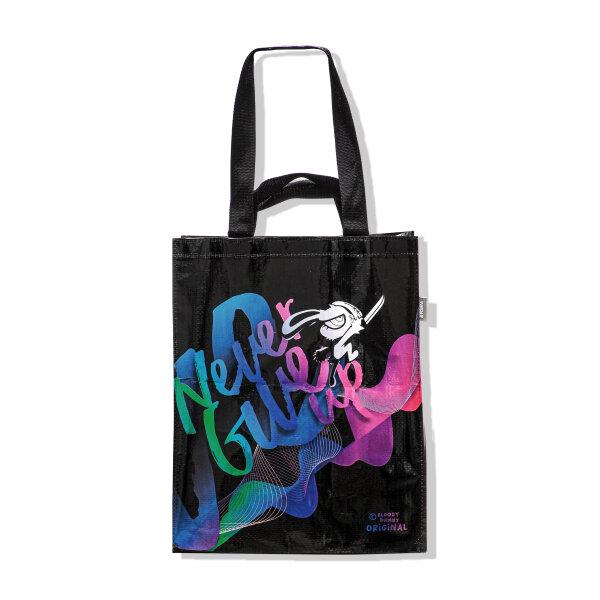 Image 46: BLOODY BUNNY (NEVER GIVE UP) WOVEN BAG