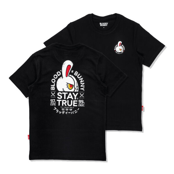 Image 40: BLOODY BUNNY (STAY TRUE / BLACK) T-SHIRT