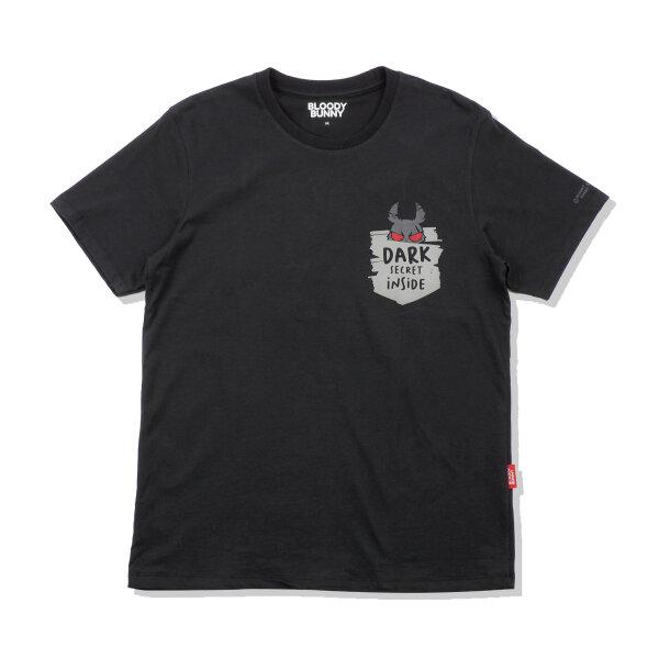 Image 36: DARK RABBIT (SCREEN POCKET / BLACK) T-SHIRT