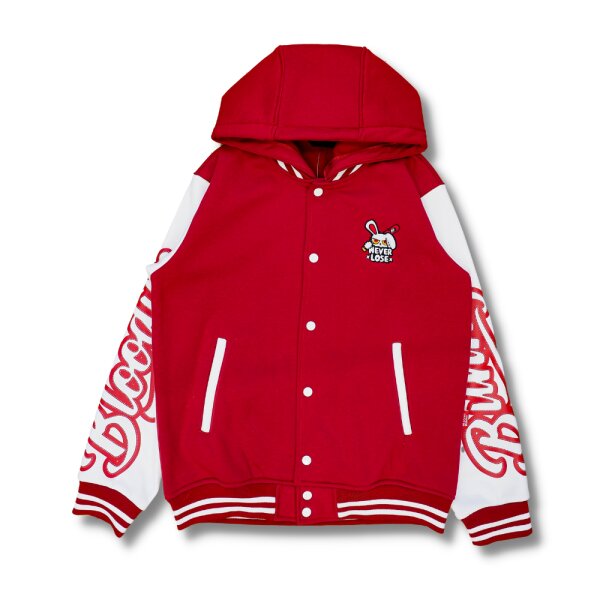 Image 42: BLOODY BUNNY (NEVER LOSE / RED) BASEBALL JUMPER