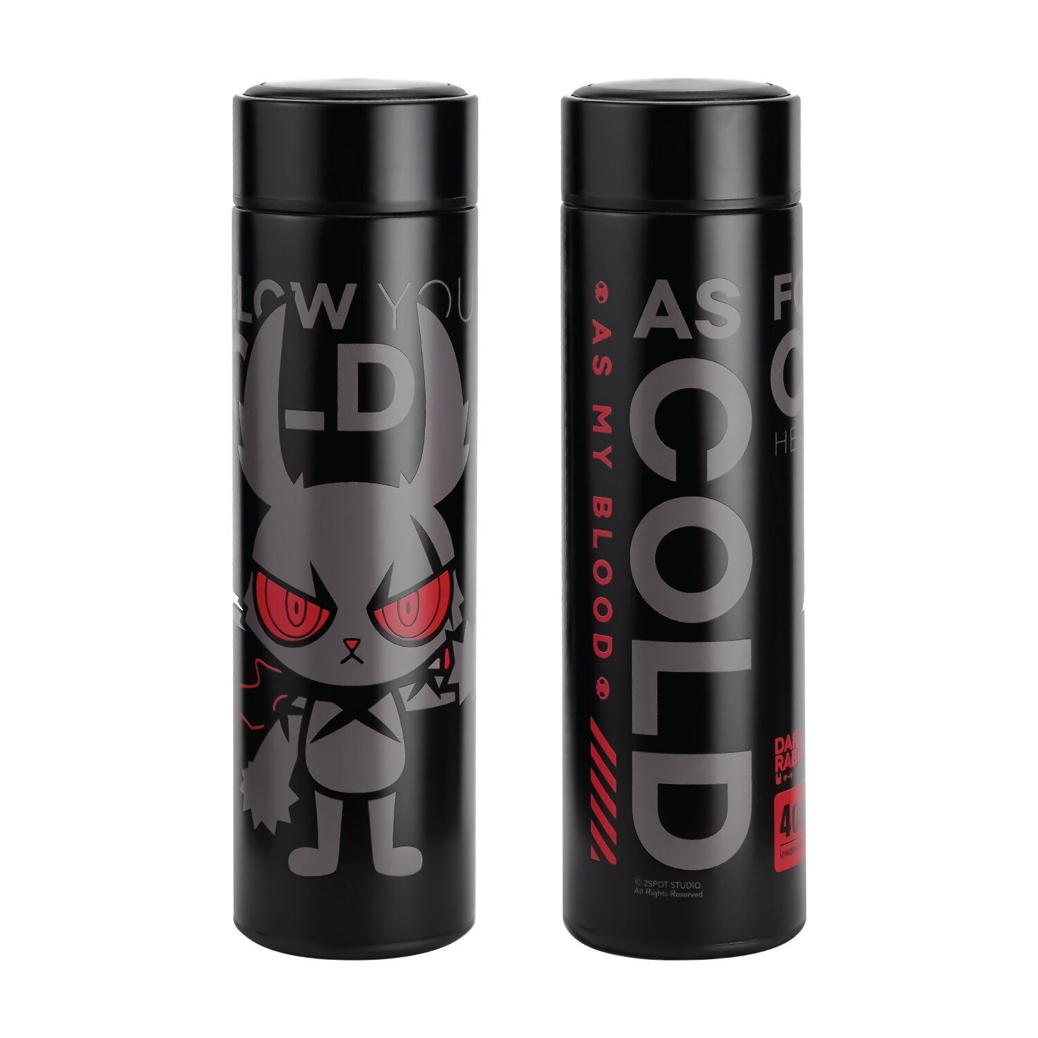 DARK RABBIT (CLASSIC COLD / BLACK) TUMBLER - BLOODY BUNNY STORE