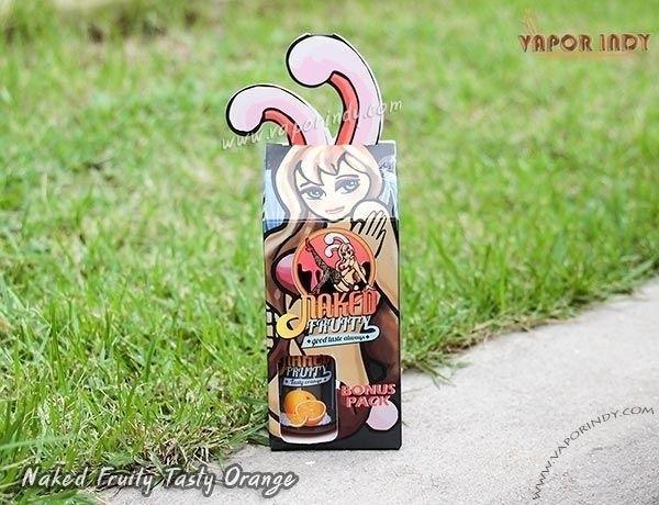 น้ำยาบุหรี่ไฟฟ้ามาเลเซีย Naked fruity- Tasty Orange 30ml นิค6 เย็น+Bonus Pack ของ