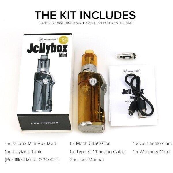 * Rincoe Jellybox Mini 80W RDA Kit[แท้][ใช้ถ่าน1ก้อนซื้อแยก