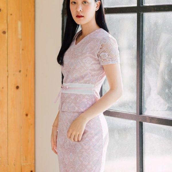Hana Lace Set(สีชมพู)