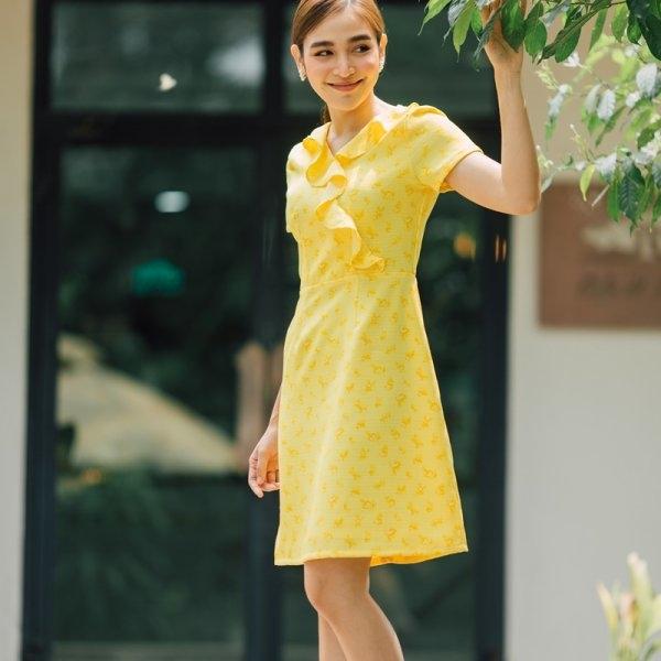 Aleeza Yellow Dress