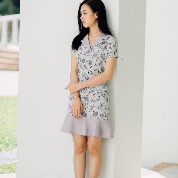 June Collar Dress