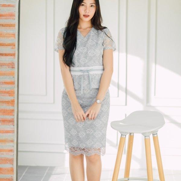 Hana Lace Set(สีเทา)