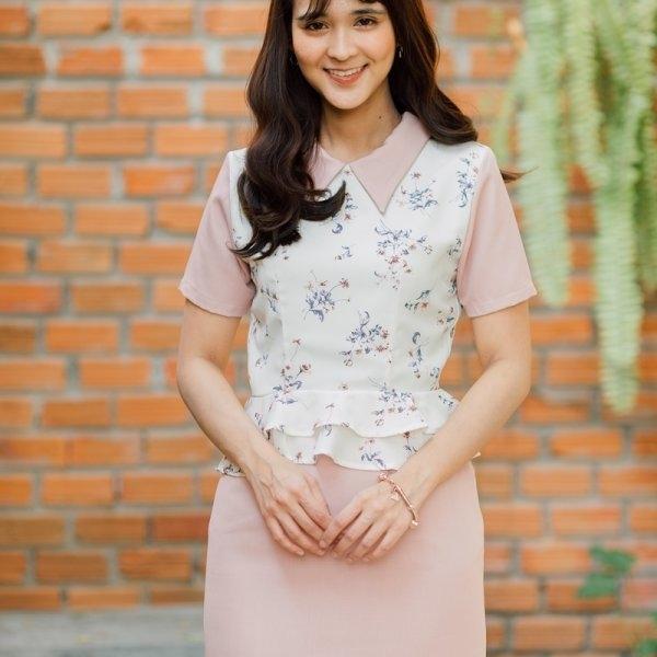 Diana Pleated Ruffle Dress