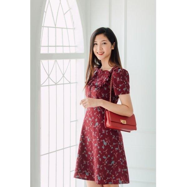 Nori Ruffle Collar Dress