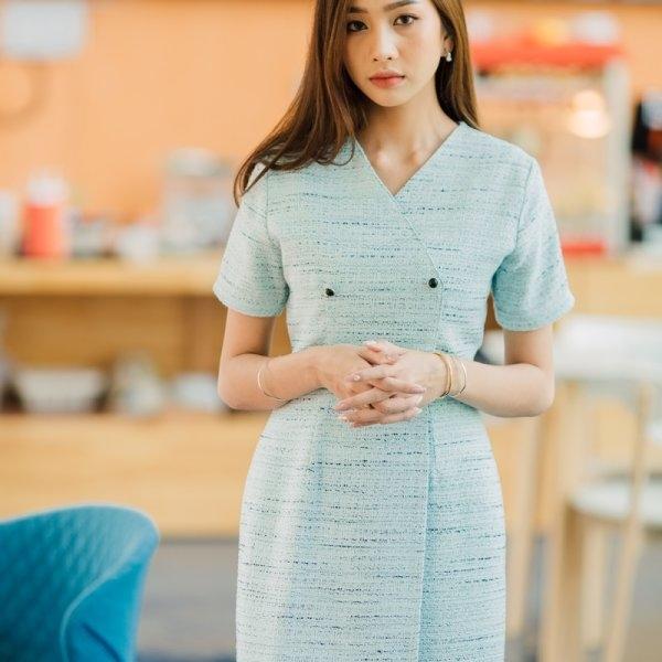 Aliz Tweed Dress