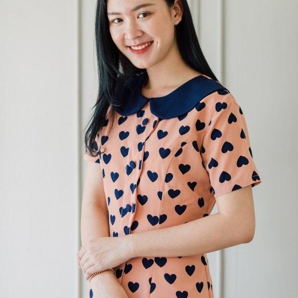 Pailin Collar Cute Dress