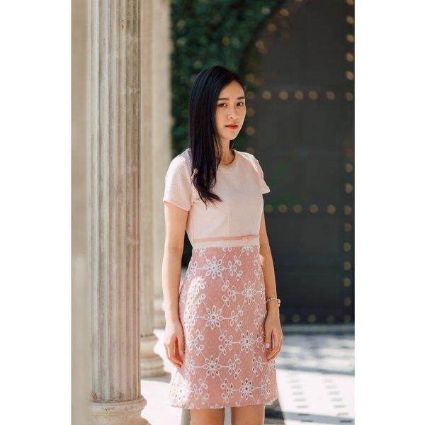 Janie Chiffon Pink Dress