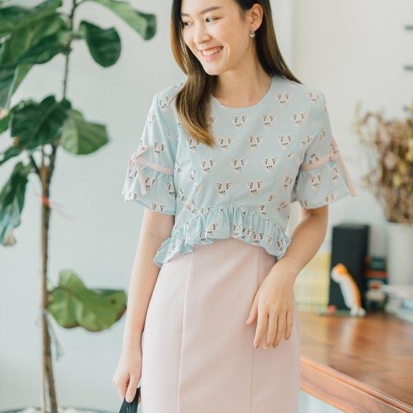 Vida Ruffled Ribbon Dress