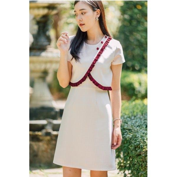 Vera Ruffle Pink Dress