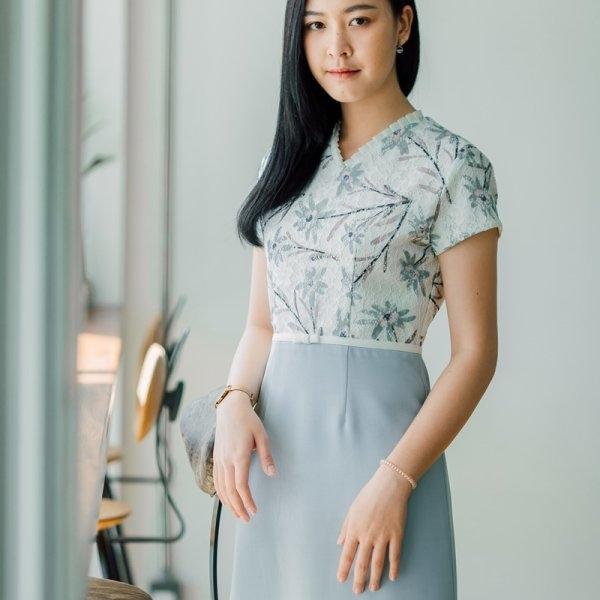 Zoey Ruffle Lace Dress
