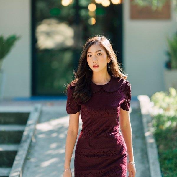 Pailin Heart Lace Dress