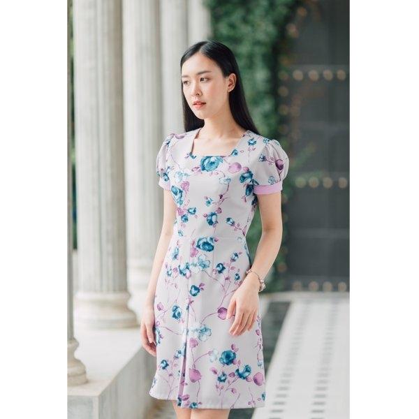 Arisa Square Neck Dress