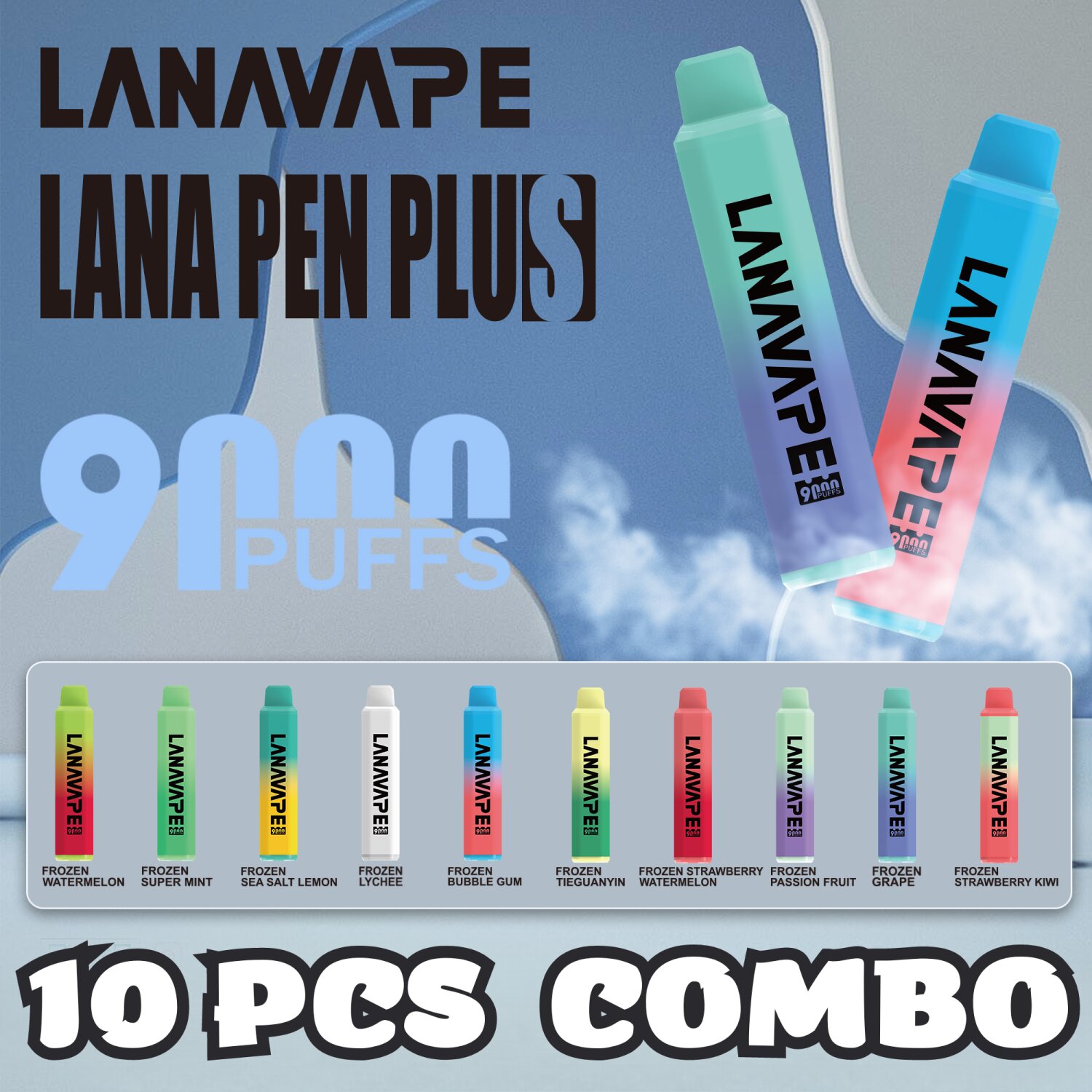 Lanavape Lana Pen Plus Disposable Pod 9000 Puffs - Thaivapes   Line ID @only-member