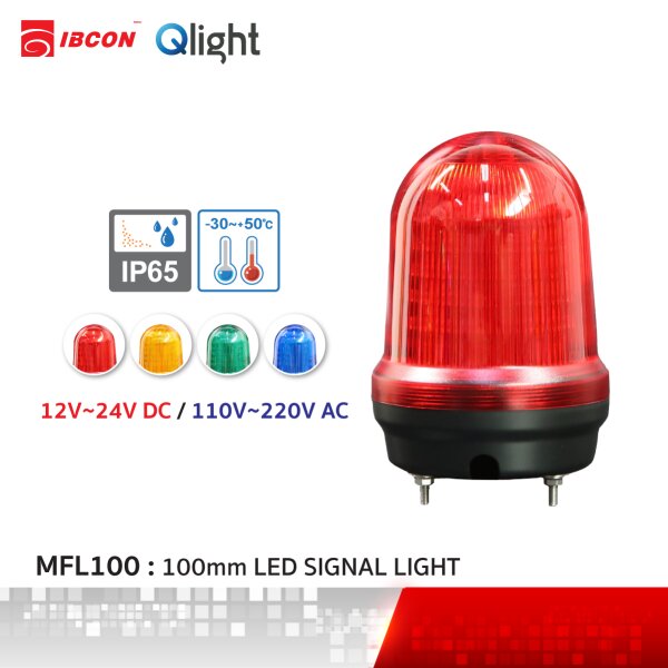 [ MFL100 ] Ø100mm Multiple Function LED Signal Lights - IBCON