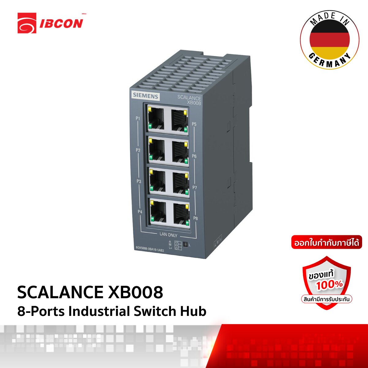 SCALANCE XB008 (6GK50080BA101AB2) IBCON