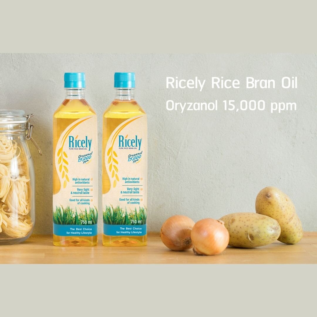 [ยกลัง] KING Ricely น้ำมันรำข้าว 15,000 PPM ขนาด 750 ml. (04009-12 ...