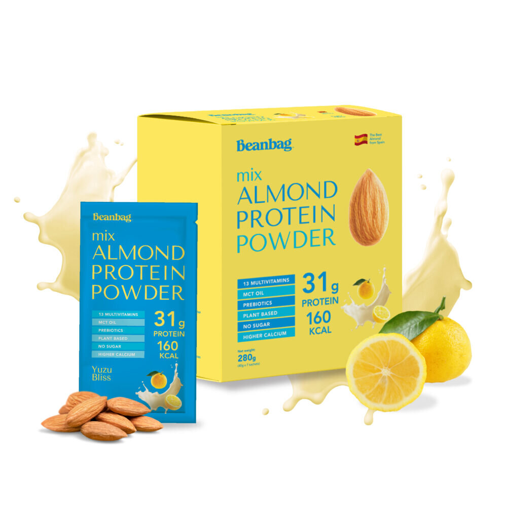 Beanbag Almond Protein Powder รส Yuzu Bliss ขนาด 280g (41692