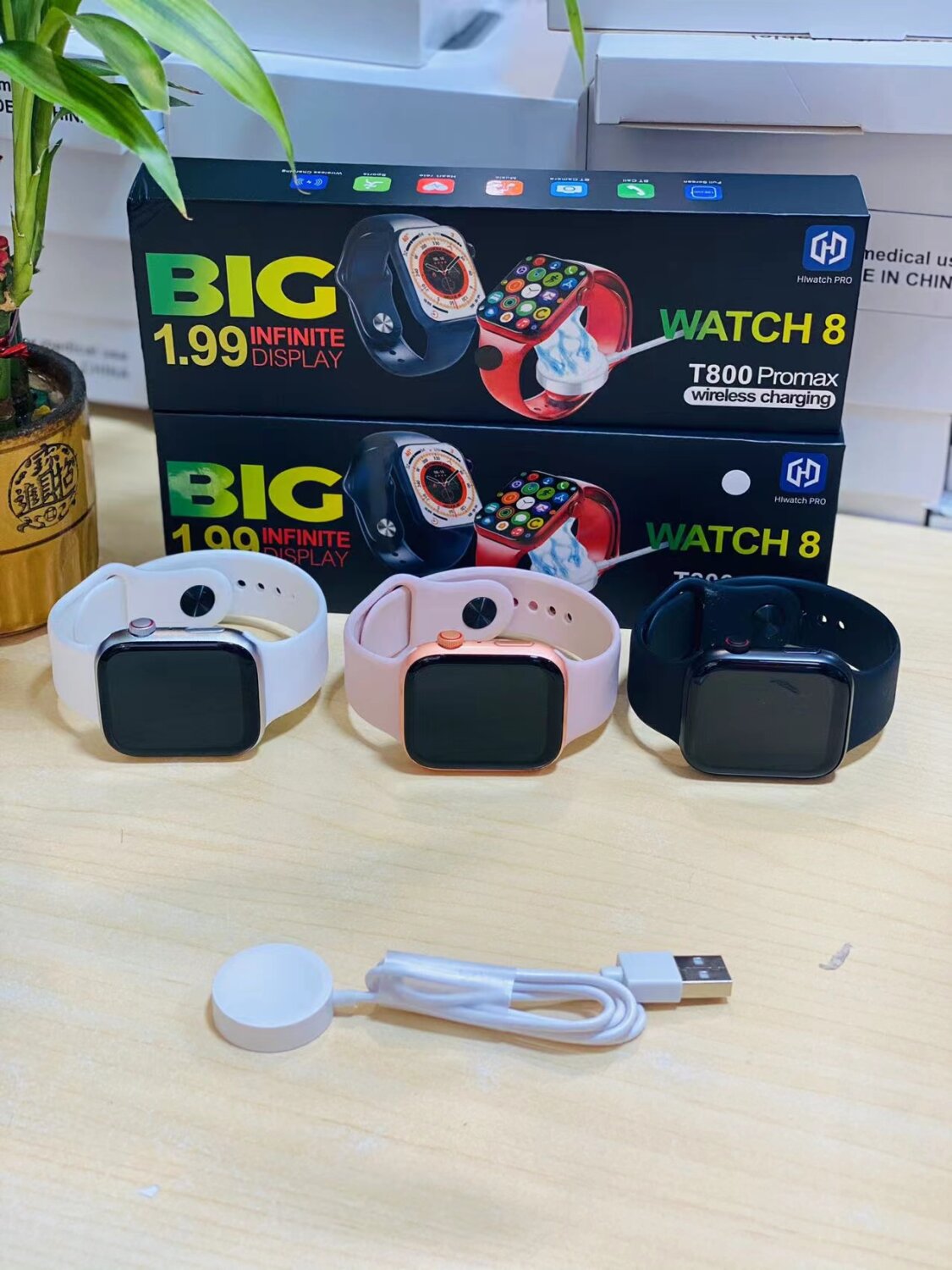 1.99 T800 PRO MAX Smartwatch สมาร์ทวอทช์ นาฬิกา สัมผัสได้เต็มจอ ...