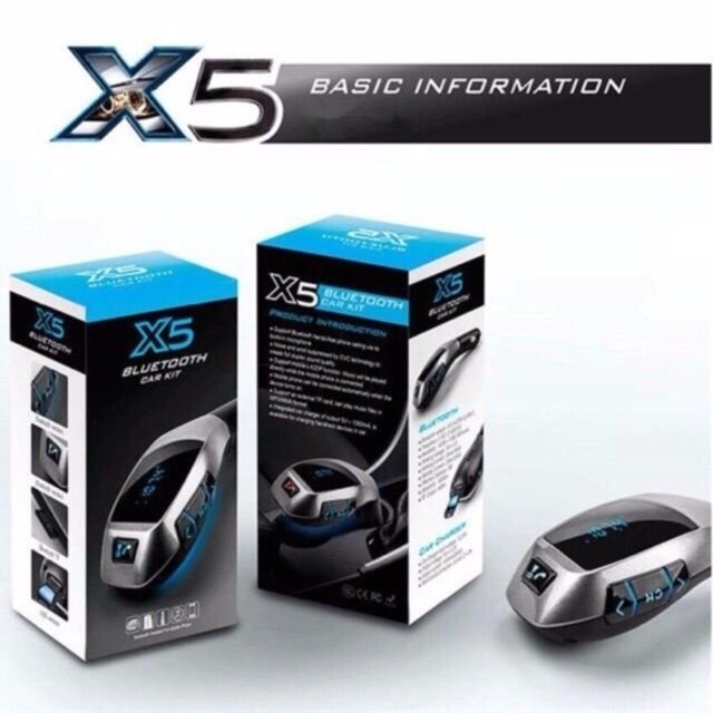 X5 Bluetooth Car Kit FM เครื่องเล่น mp3 ในรถ บลูทูธติดรถยนต์ รับสาย