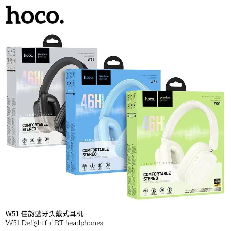 Hoco W51 หูฟังบลูทูธครอบหู Headphones Bluetooth headset BT