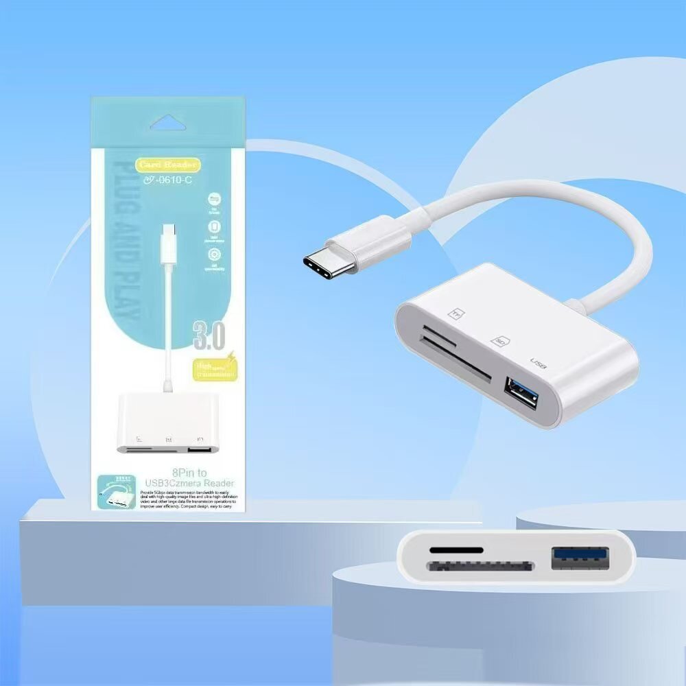 2in1 USB OTG Adapter& Card reader for tc ตัวอ่านการ์ดใช้กับมือถือรองรับ ...